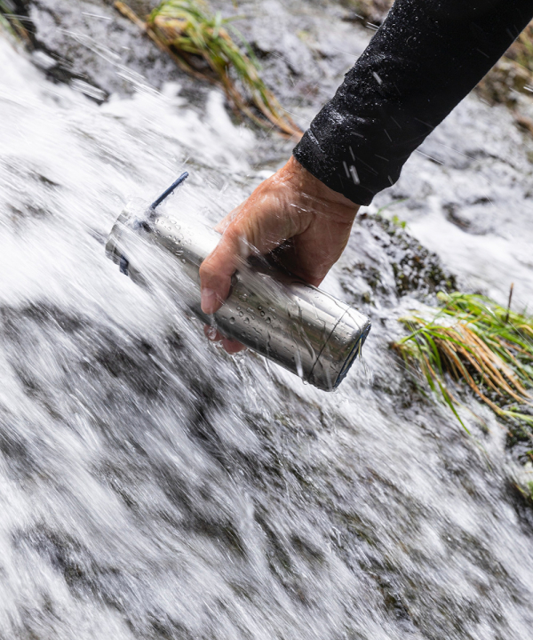 catching pure water